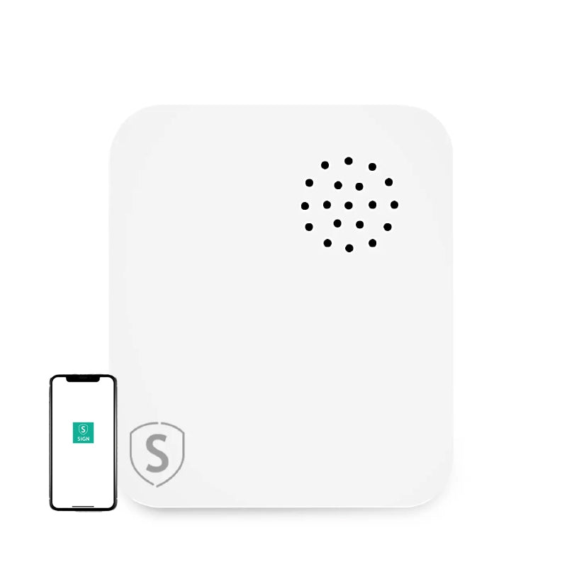 Smart Home WiFi Vibration Sensor - White