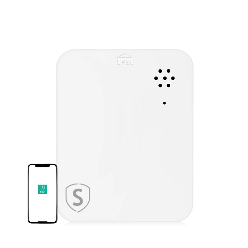 Smart Home WiFi Water Leak Sensor - White