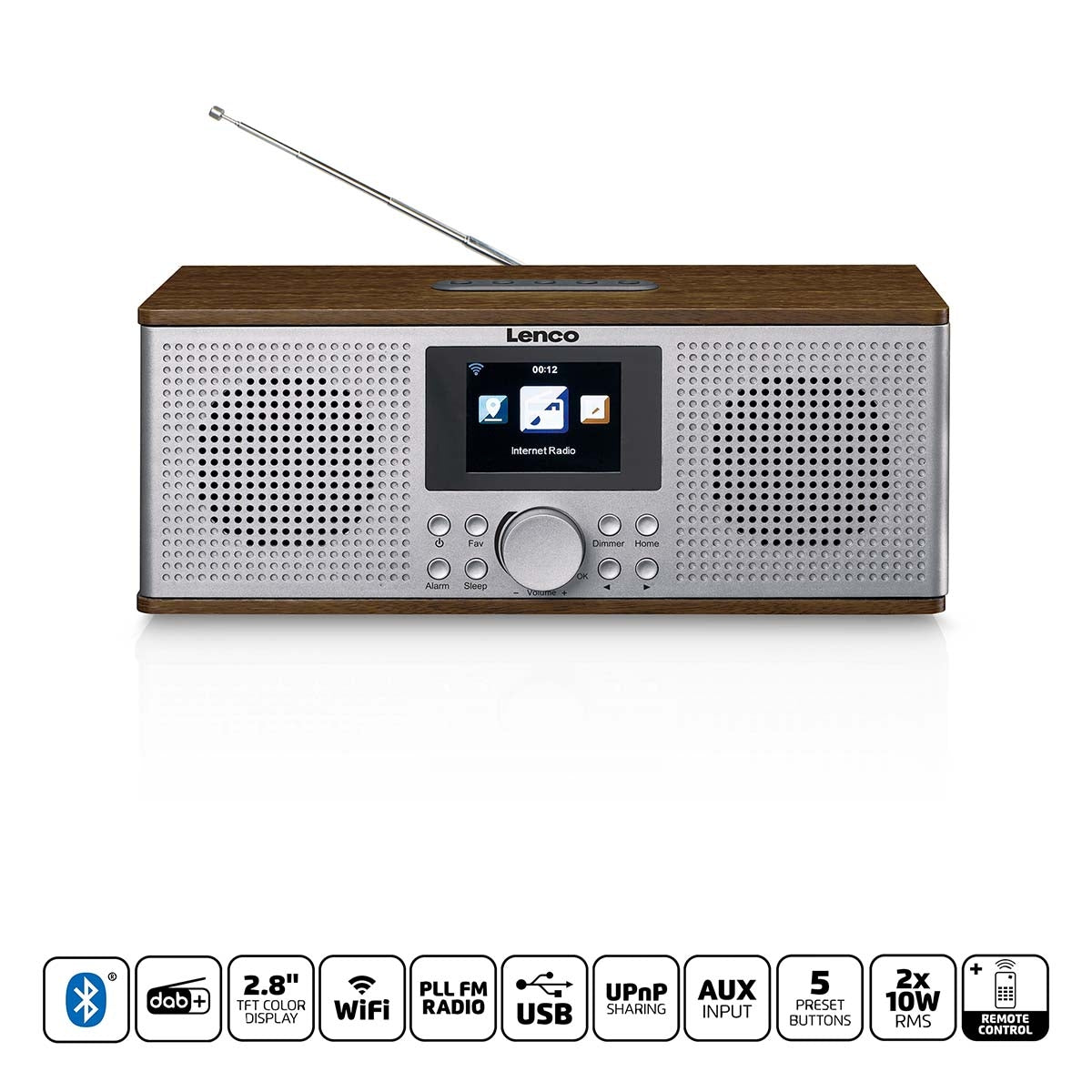 Smart Internet radio, with DAB+ / FM and Bluetooth® Wood