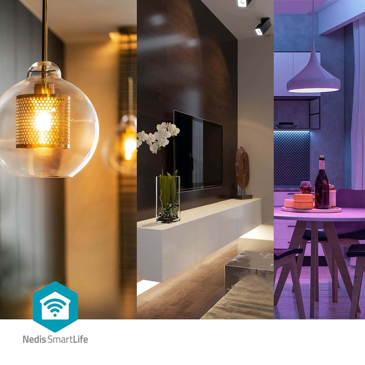 SmartLife Ceiling lamp | Wi-Fi | RGB / Warm to cool white | Round | Diameter: 290 mm | 1800 lm | 2700 - 6500 K | IP20 | Energy class: F | Android™ / IOS