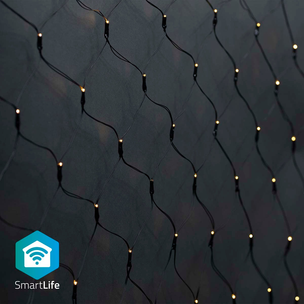 SmartLife Christmas Lighting | Net | Wi-Fi | Warm White | 280 LEDs | 3.00 m | 3 x 2 m | Android™ / IOS