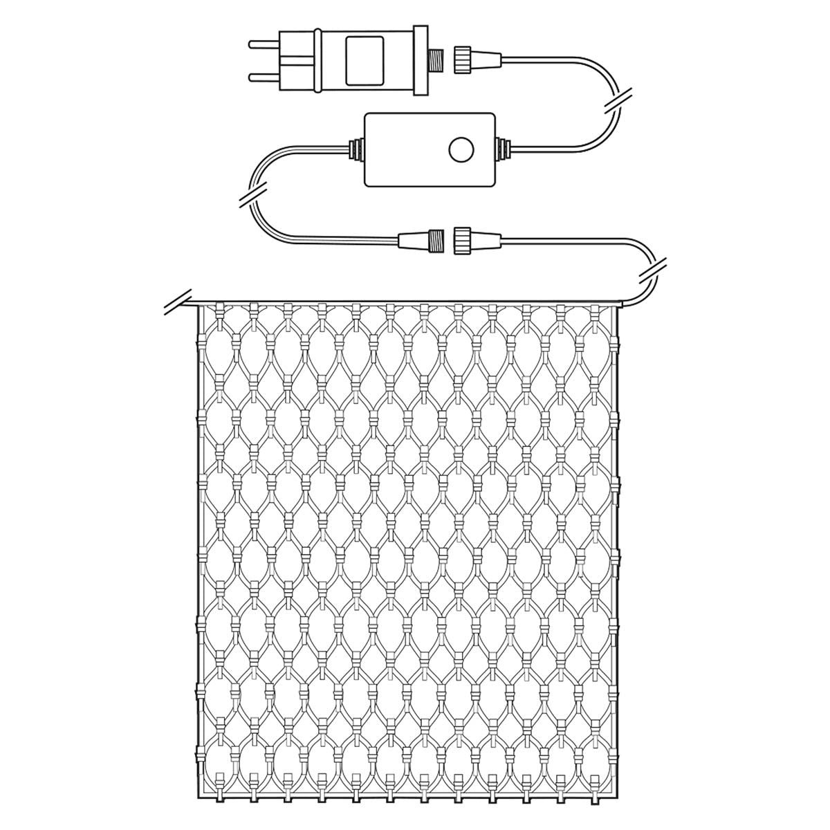SmartLife Christmas Lighting | Net | Wi-Fi | Warm White | 400 LEDs | 3.00 m | 3 x 3 m | Android™ / IOS