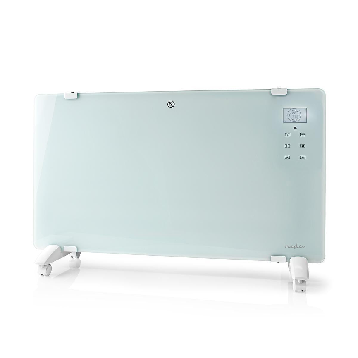 SmartLife Convection Heater | Wi-Fi | Suitable for bathroom | Glass Panel | 2000 W | 2 Heat Settings | LED | 15 - 35 °C | Adjustable thermostat | White