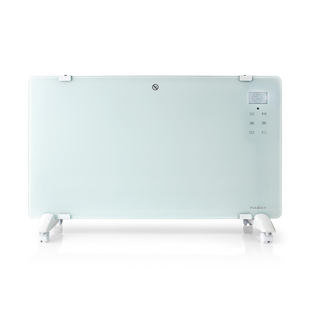 SmartLife Convection Heater | Wi-Fi | Suitable for bathroom | Glass Panel | 2000 W | 2 Heat Settings | LED | 15 - 35 °C | Adjustable thermostat | White