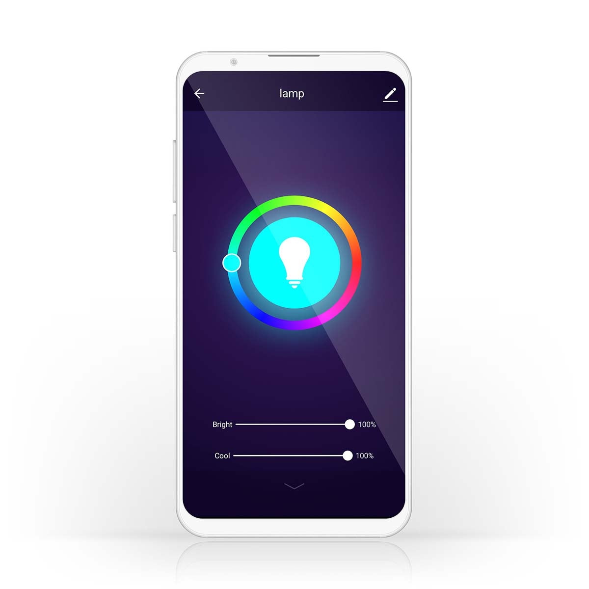SmartLife Full Color Light Bulb | Wi-Fi | E27 | 806 lm | 9 W| RGB / Warm to cool white | 2700 - 6500 K | Android™ / IOS | Light bulb | 1 pc.