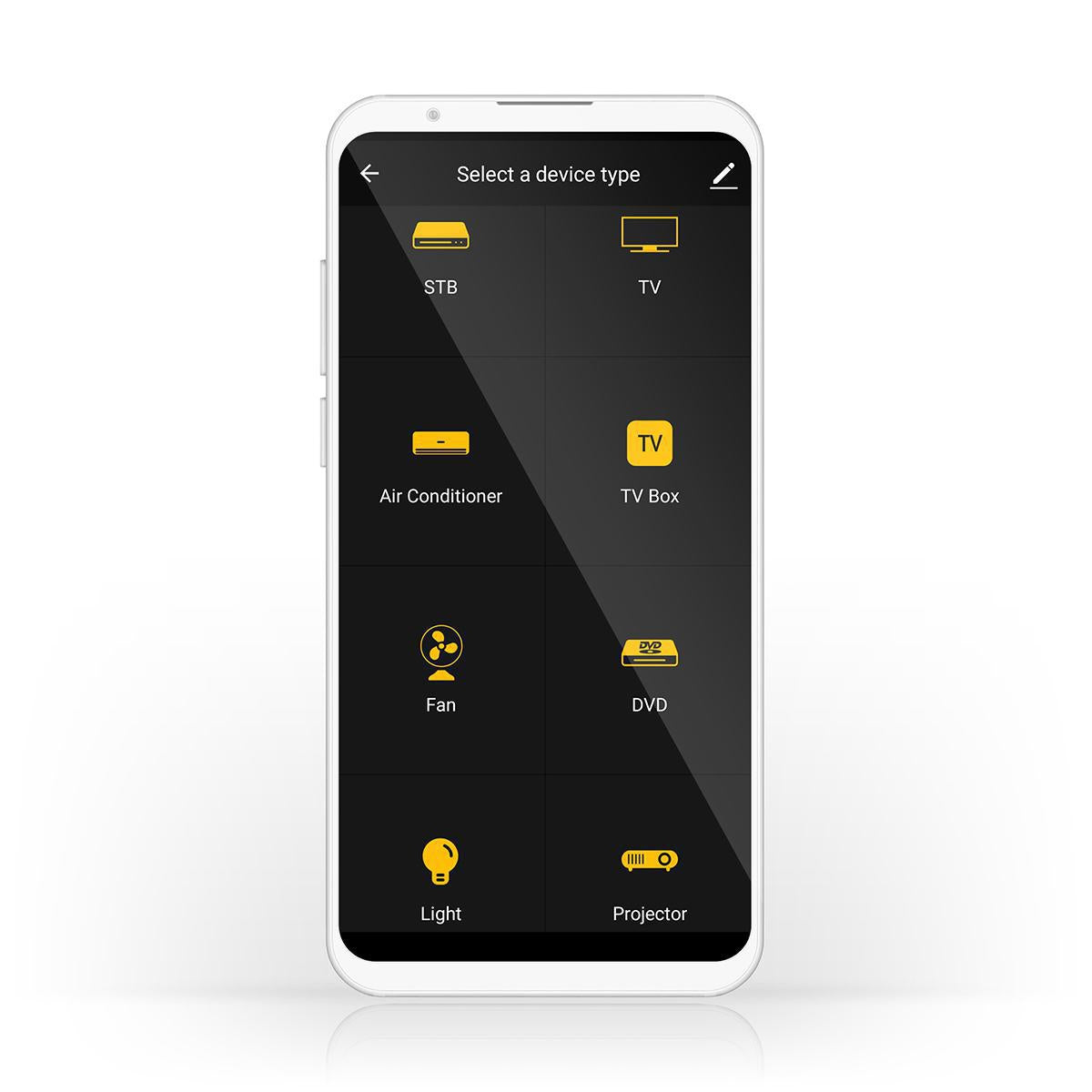 SmartLife IR remote control | Wi-Fi | Universal | Signal range: 5 m | 38 KHz | USB Power | Android™ / IOS | Black