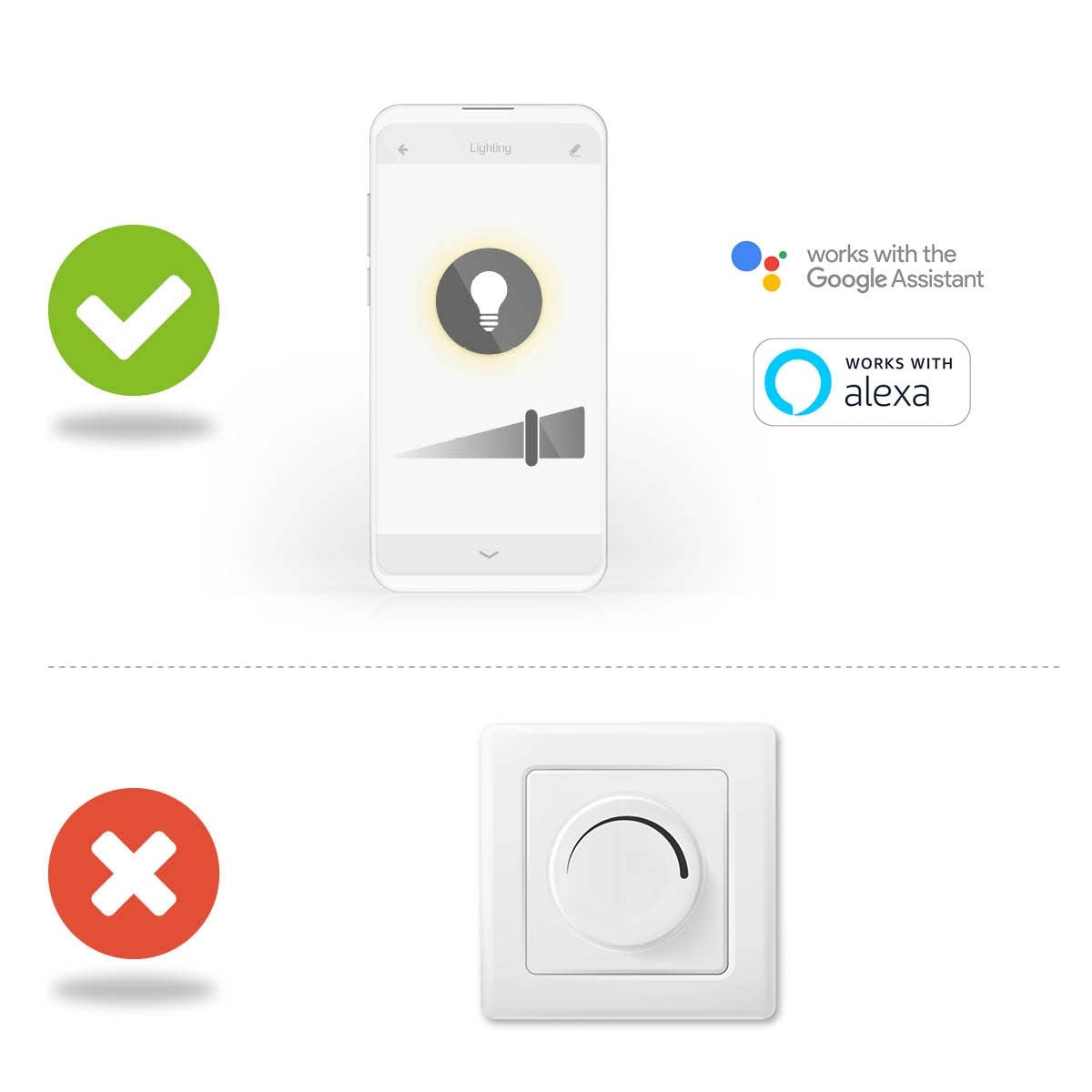 SmartLife LED Lamps | Wi-Fi | B22 | 800 lm | 9 W| Warm White | 2700 K| Android™ / IOS | A60 | 1 pc.