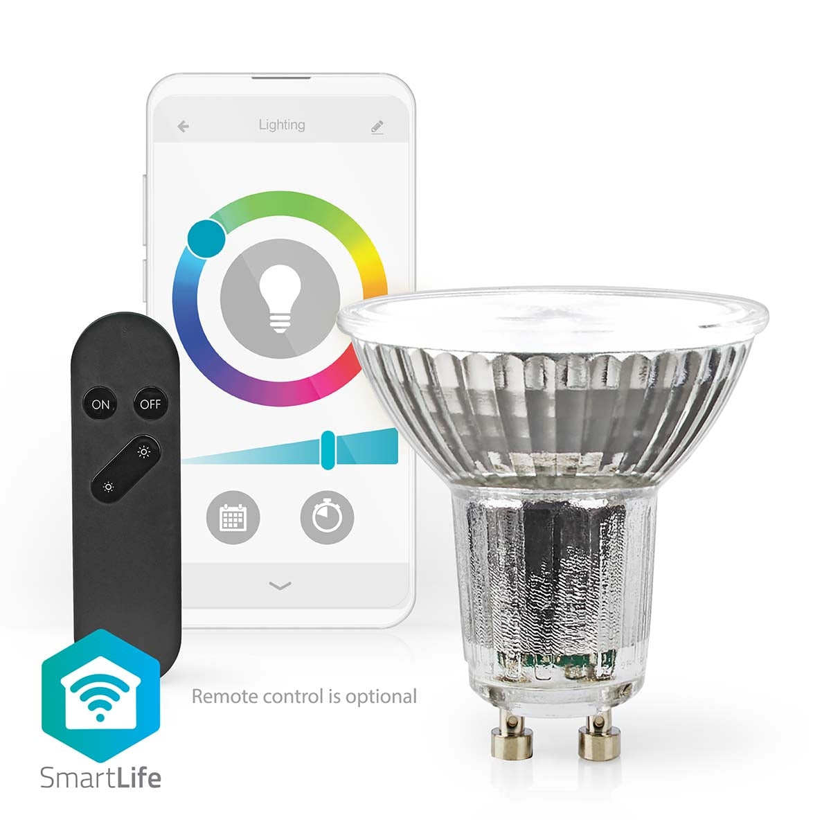 SmartLife LED Spot | Wi-Fi | GU10 | 345 lm | 4.9 W| RGB / Warm to cool white | 2700 - 6500 K | Energy class: G | Android™ / IOS | PAR16 | 1 pc.