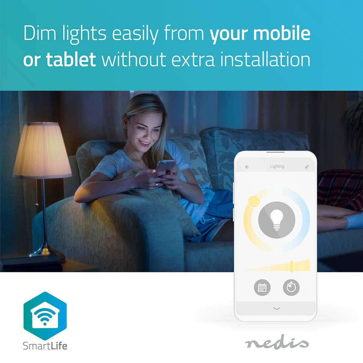 SmartLife LED Spot | Wi-Fi | GU10 | 400 lm | 5 W | Cool White / Warm White | 2700 - 6500 K | Energy class: F | Android™ / IOS | PAR16 | 3 pcs