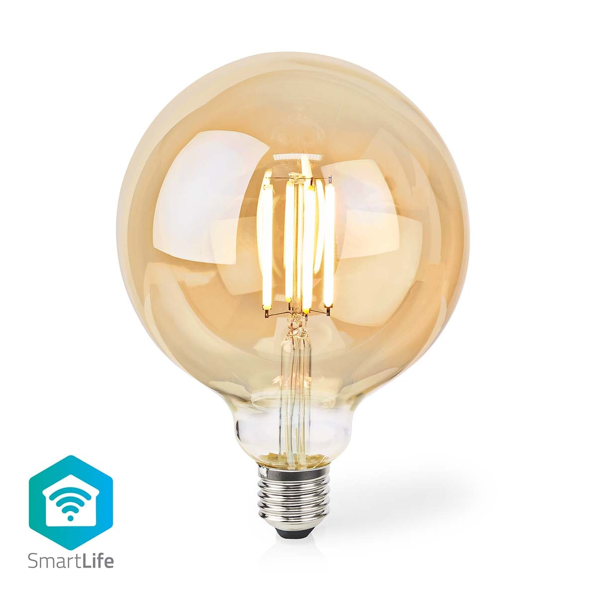 SmartLife LED vintage lamp | Wi-Fi | E27 | 806 lm | 7 W| Warm White | 1800 - 3000 K | Glass | Android™ / IOS | Globe | 1 pc.