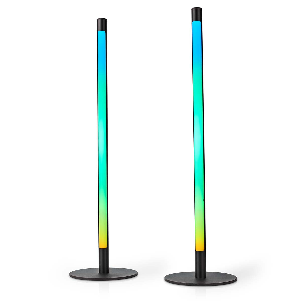 SmartLife Mood Light | Wi-Fi | Tube | 600 lm | RGBIC / Warm to Cool White | 2700 - 6500 K | 36 W | Metal | 2 pcs
