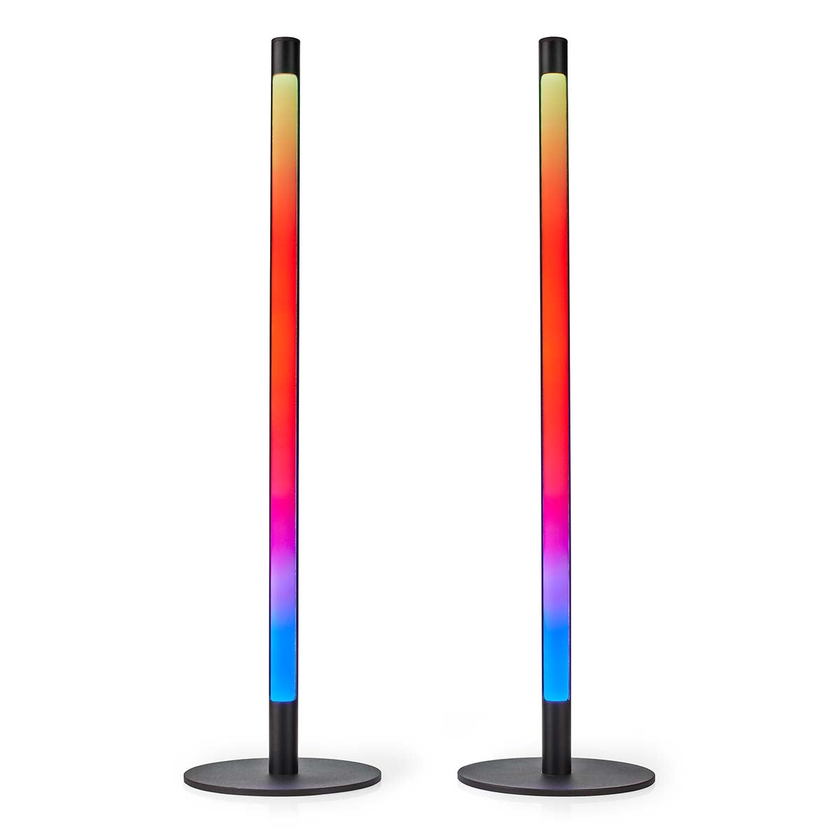 SmartLife Mood Light | Wi-Fi | Tube | 600 lm | RGBIC / Warm to Cool White | 2700 - 6500 K | 36 W | Metal | 2 pcs