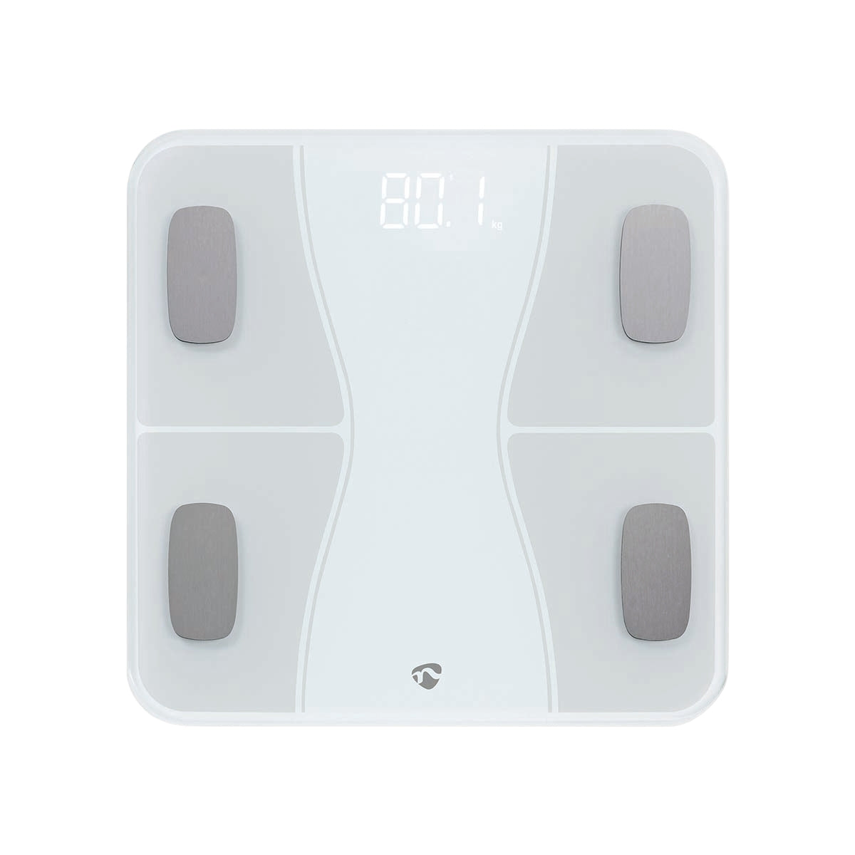 SmartLife Personal Scale | Bluetooth® | BMI / BMR / Bones / Fat / Muscles / Water / Weight | 12 | Peak load: 180 kg | Android™ / IOS | ABS / Glass | White