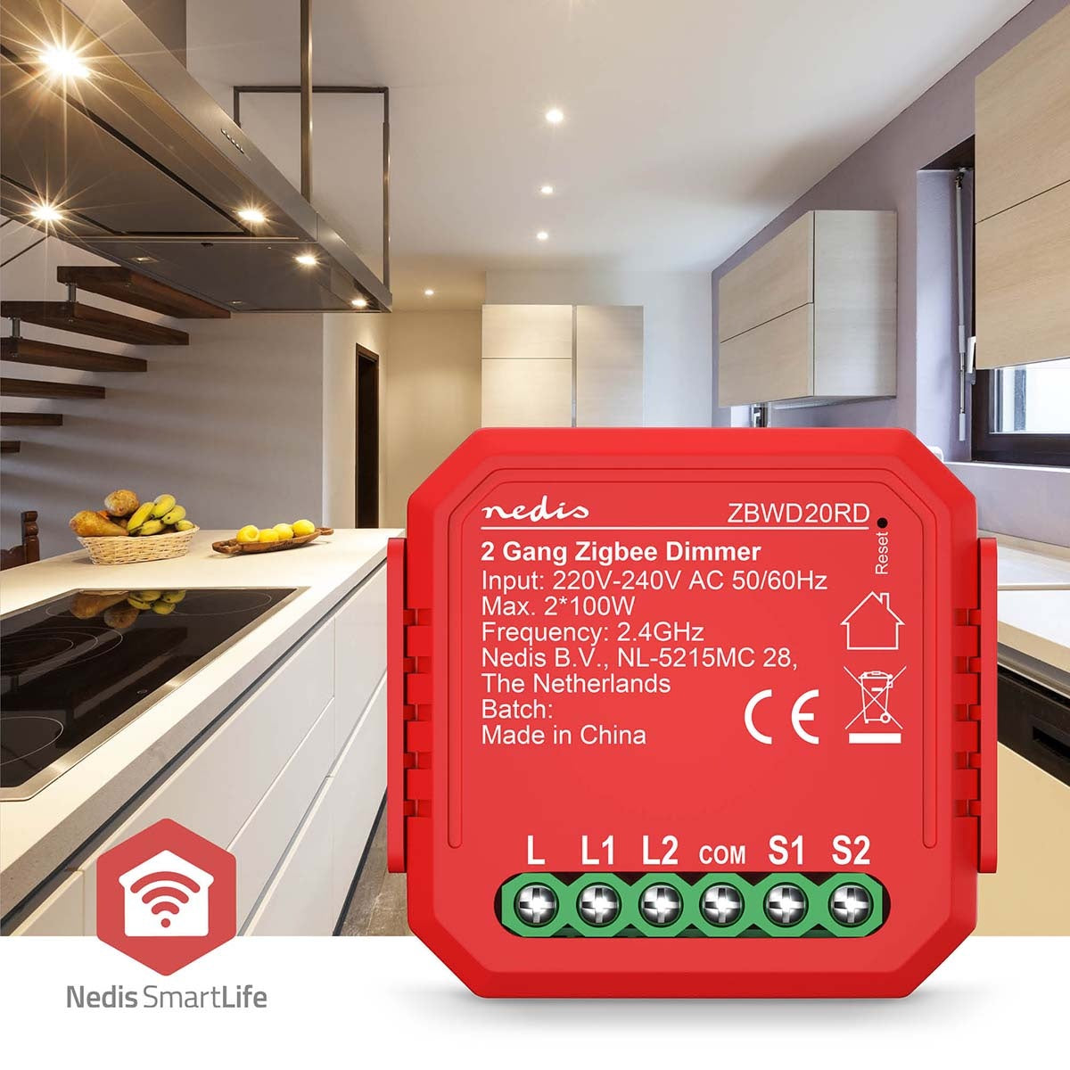 SmartLife Power Switch | Zigbee 3.0 | 2x100 W | Terminal Connection | App available for: Android™ / IOS