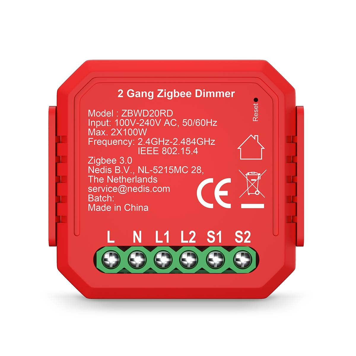 SmartLife Power Switch | Zigbee 3.0 | 2x100 W | Terminal Connection | App available for: Android™ / IOS