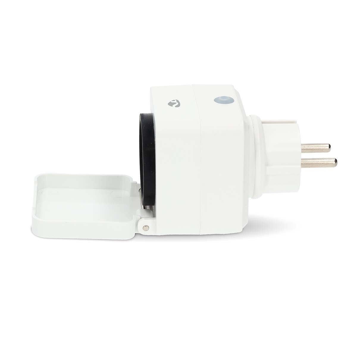 SmartLife Smart Plug | Wi-Fi | IP44 | 3680 W | Plug with earth contact | -25 - 55 °C | Android™ / IOS | Grey / White | 1 pcs