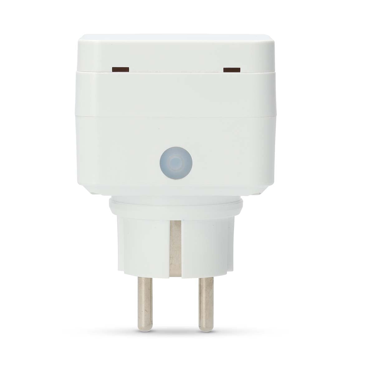 SmartLife Smart Plug | Wi-Fi | IP44 | 3680 W | Plug with earth contact | -25 - 55 °C | Android™ / IOS | Grey / White | 1 pcs