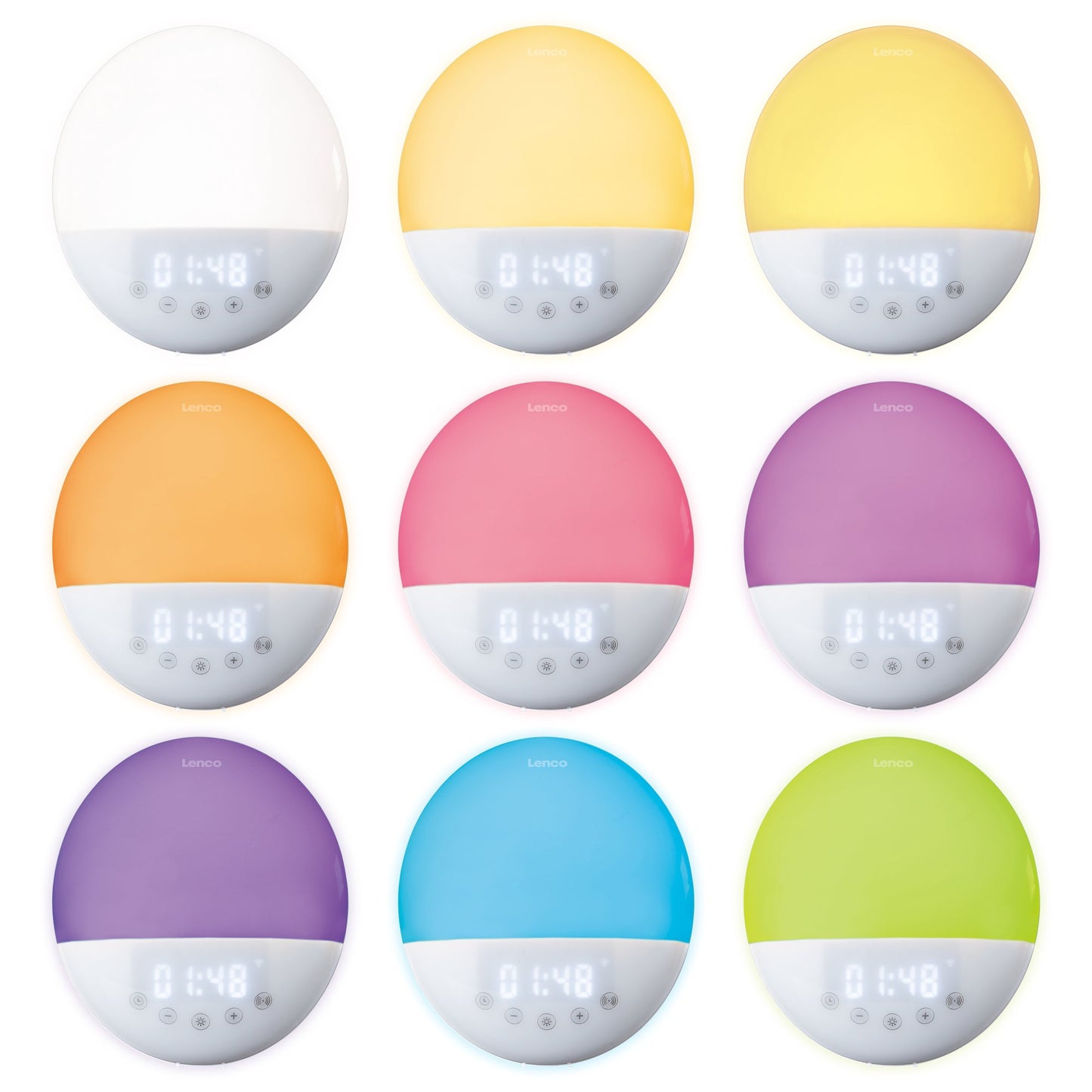 Smart Wake-Up Light Alarm Clock with Dual Alarms, Wi-Fi