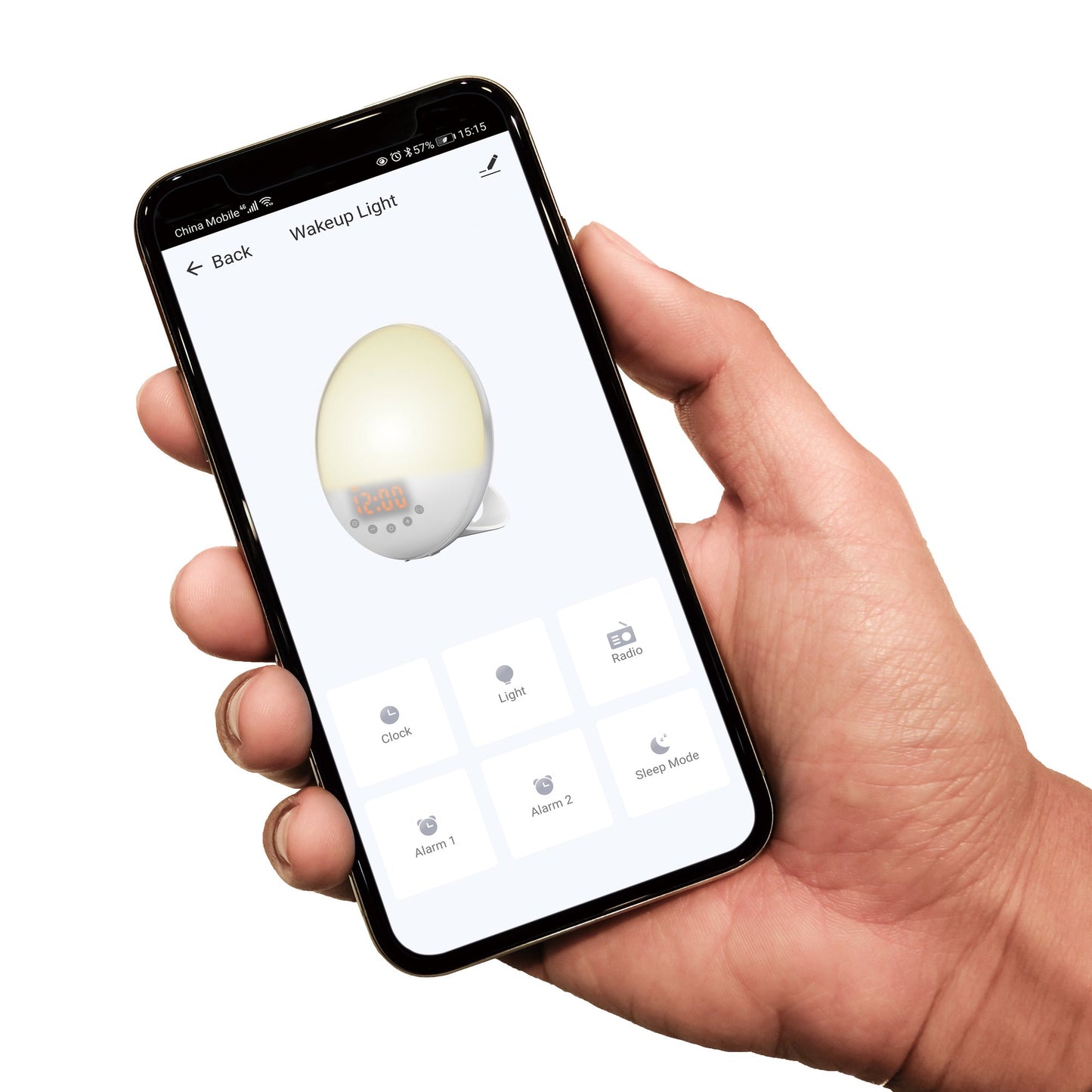 Smart Wake-Up Light Alarm Clock with Dual Alarms, Wi-Fi