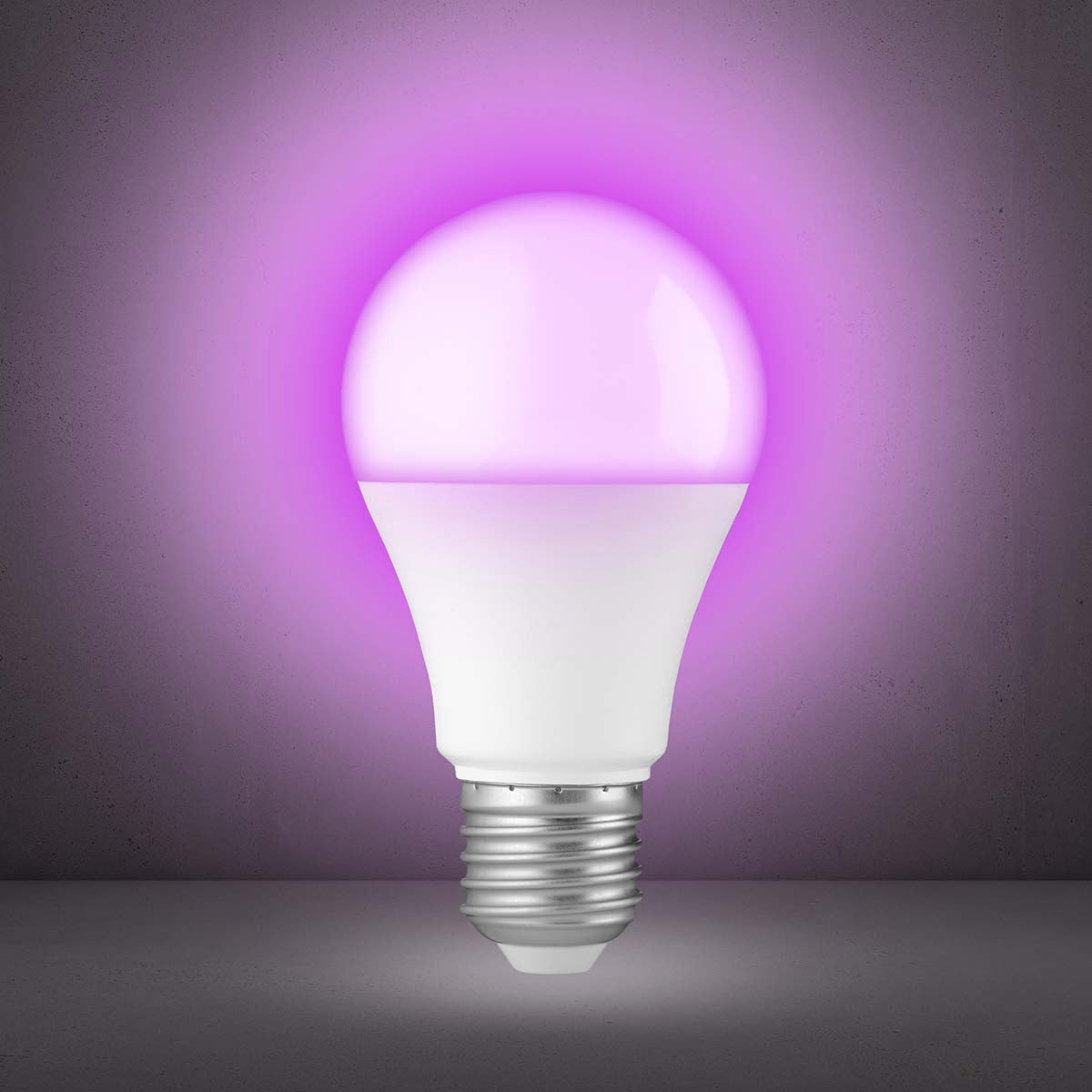 Smart Wi-Fi LED Bulb, E27 9W, 16M Colors, Dimmable
