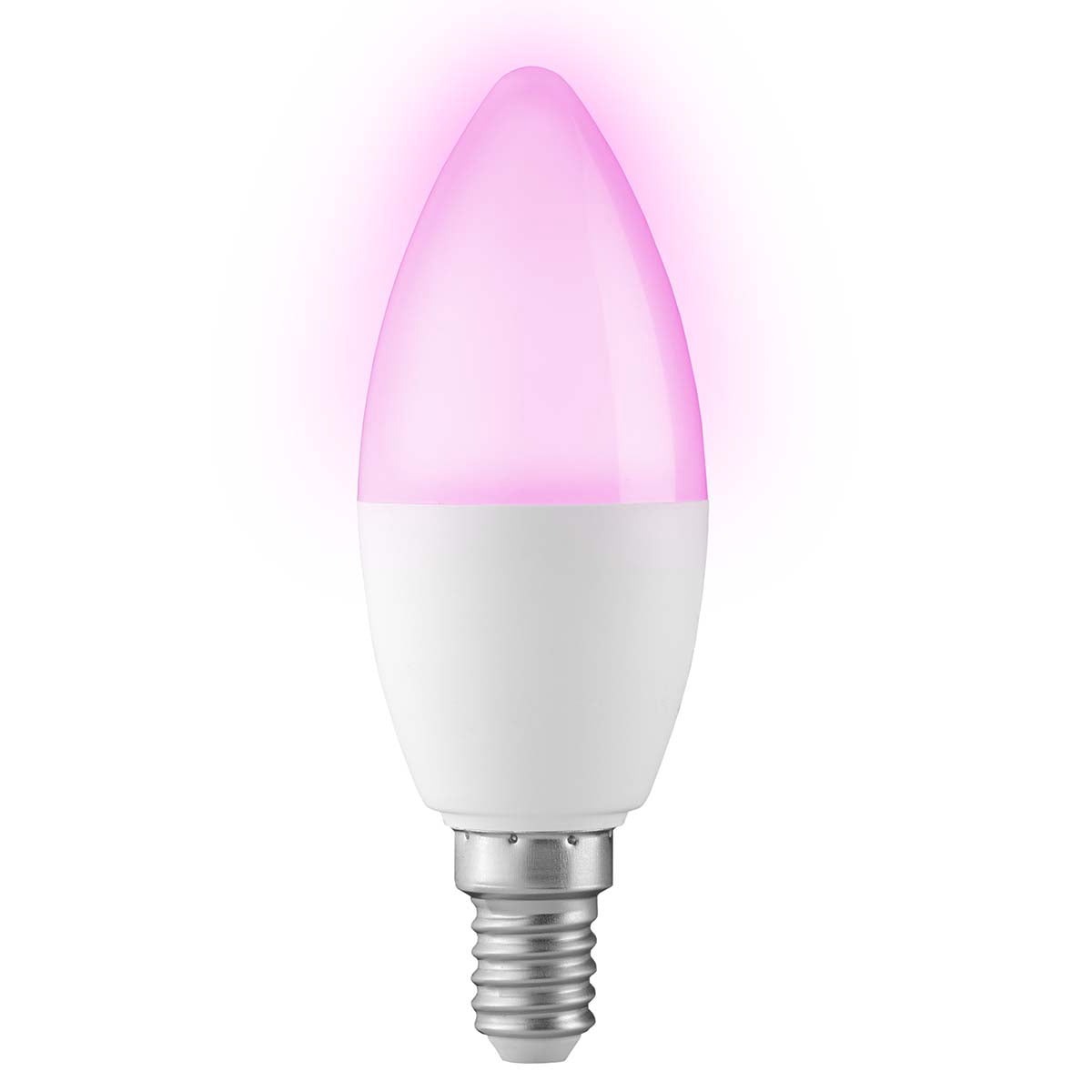 Smart Wi-Fi LED Lamp, RGB, Dimmable, E14 Fitting