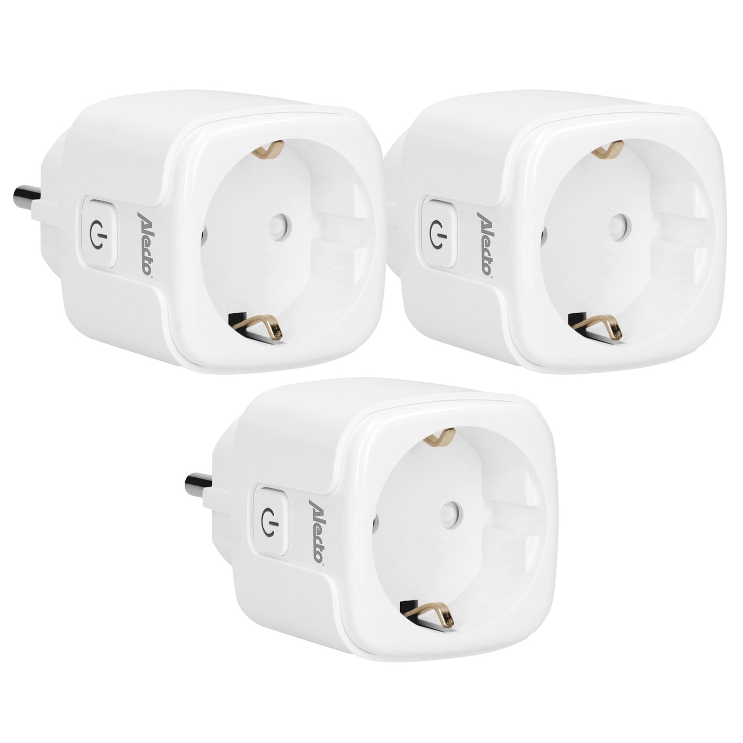 Smart Wi-Fi Plug with Energy Monitor, 3-Pack, 16A 3680W