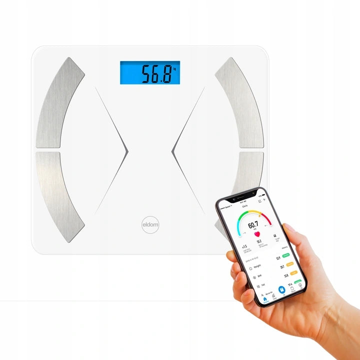 Smart bluetooth bathroom scale Eldom TWO500 white