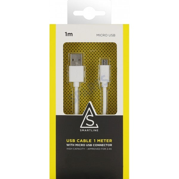 Smartline Micro USB Cable 1m White