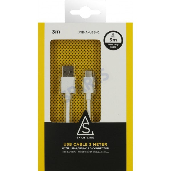 Smartline Type C USB Cable 3m White