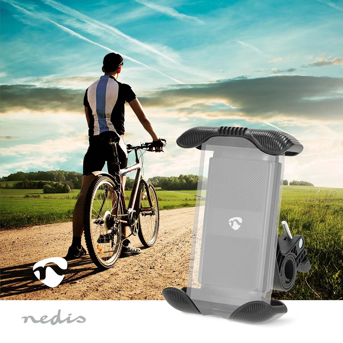 Smartphone Bike Mount, Universal, Adjustable, Full Motion