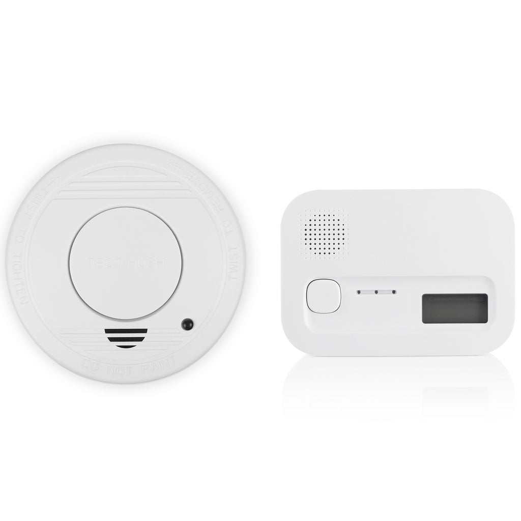 Smartwares Fire Safety Kit, Smoke Alarm + Carbon Monoxide Alarm - White
