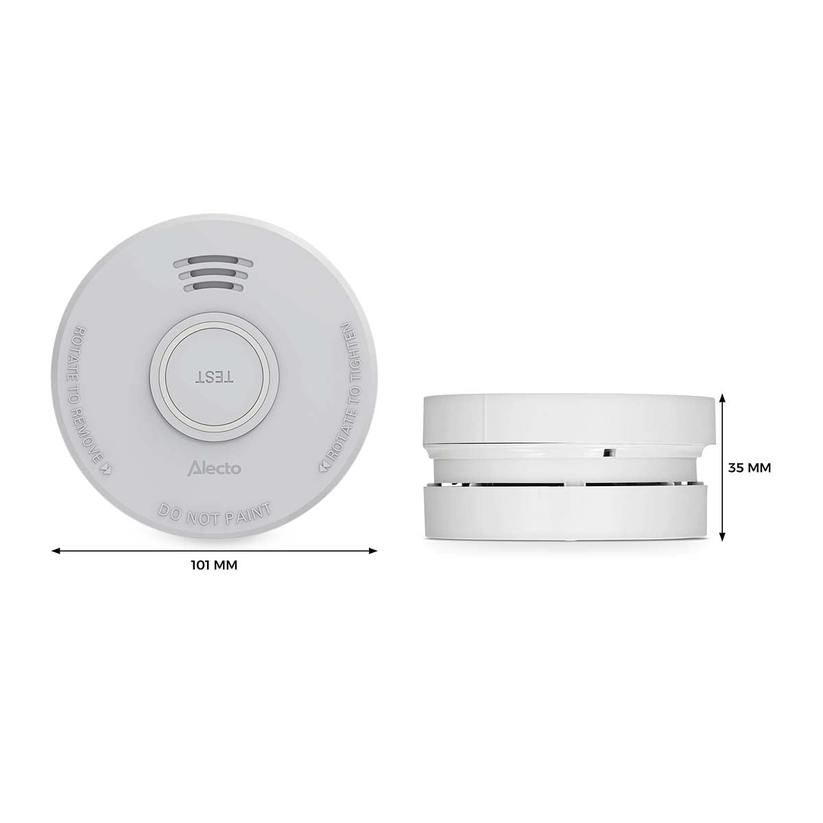 Smoke Alarm with Photoelectric Sensor, 1-Year Battery