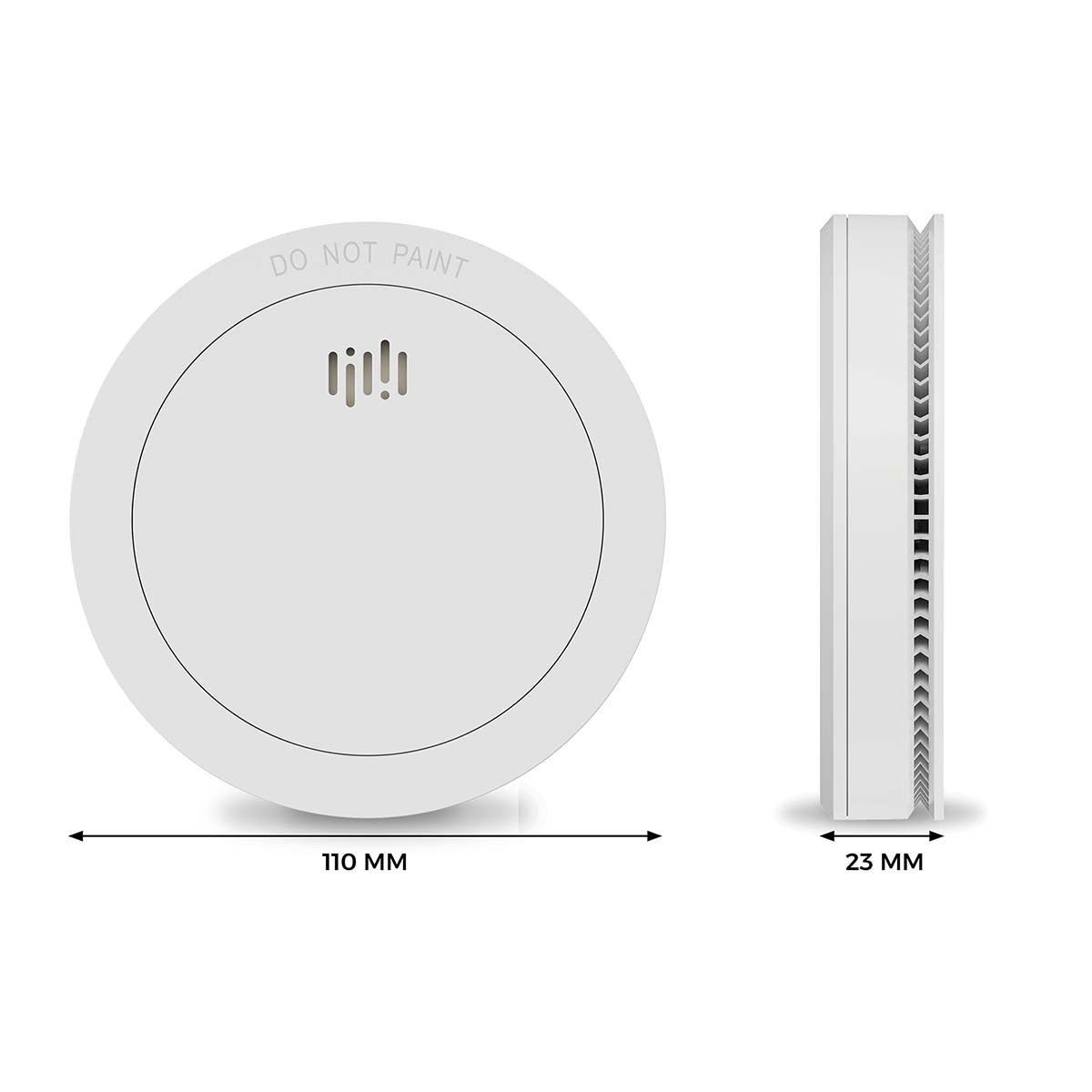 Smoke Detector, 10-Year Battery, 2-Pack, White