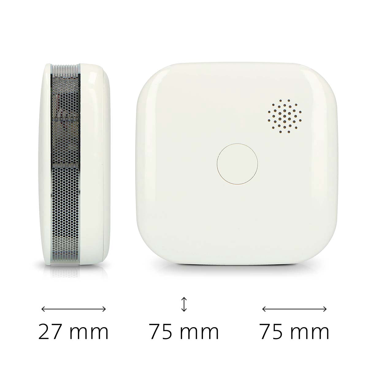 Smoke Detector, 10-Year Battery, 2-Pack, White