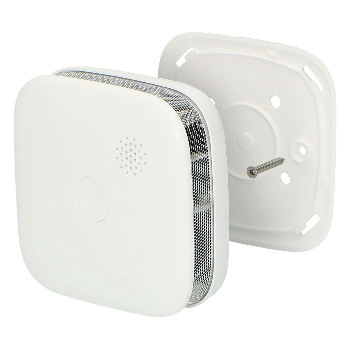 Smoke Detector, 10-Year Battery, 2-Pack, White