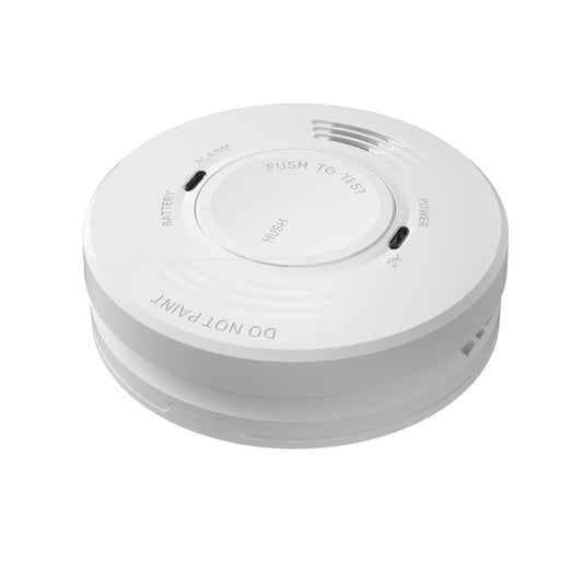 Smoke Detector 230V, 5-Year Battery Backup, White
