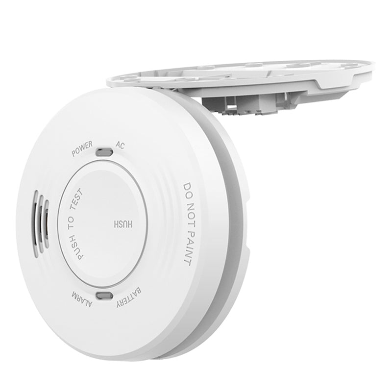Smoke Detector 230V, 5-Year Battery Backup, White