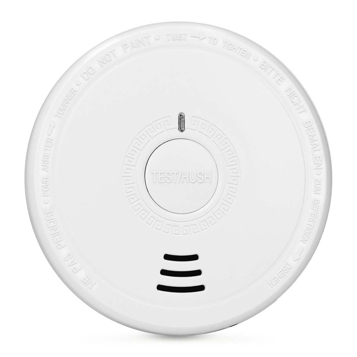 Smoke Detector 5-Pack with Hush Button – White