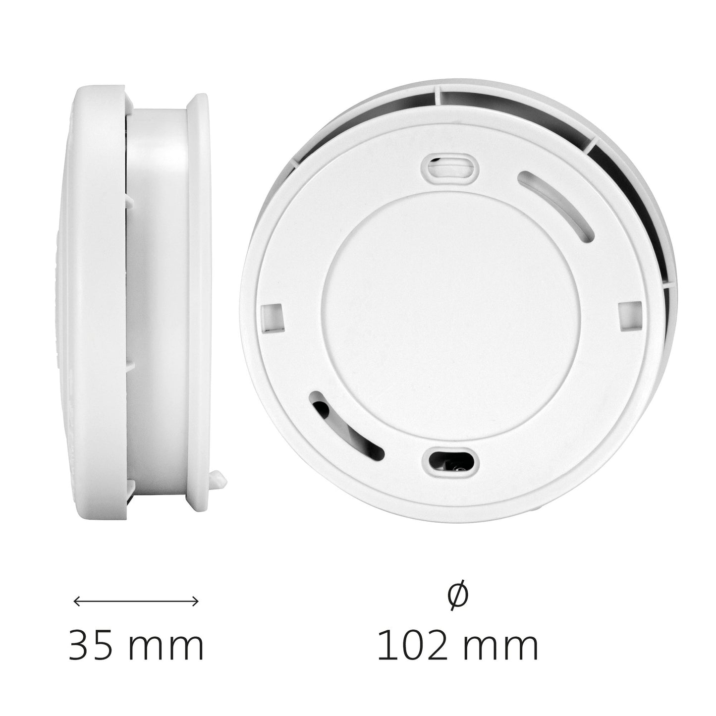 Smoke Detector with 10-Year Battery Life, White