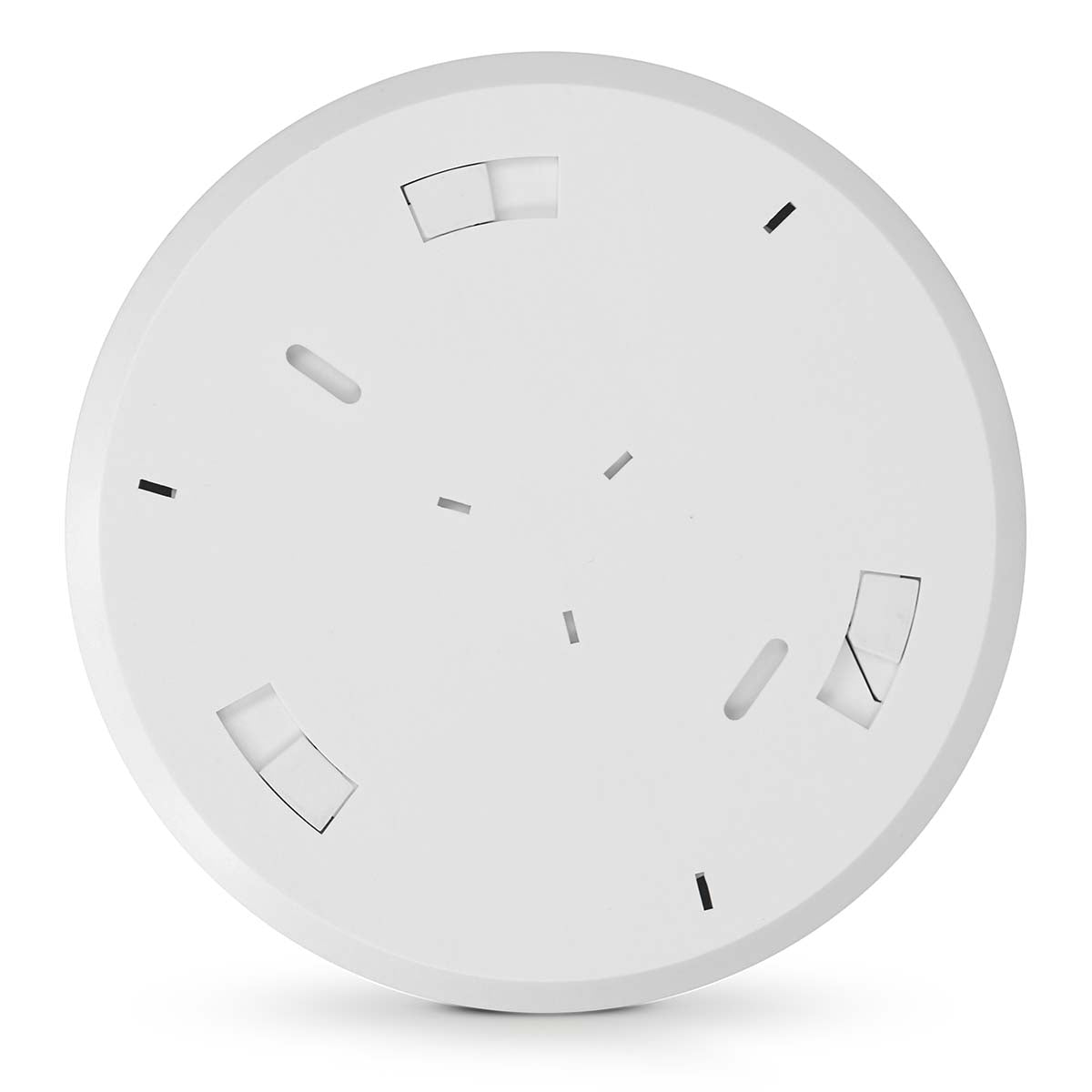 Smoke Detector with 10-Year Battery, White, Compact Design