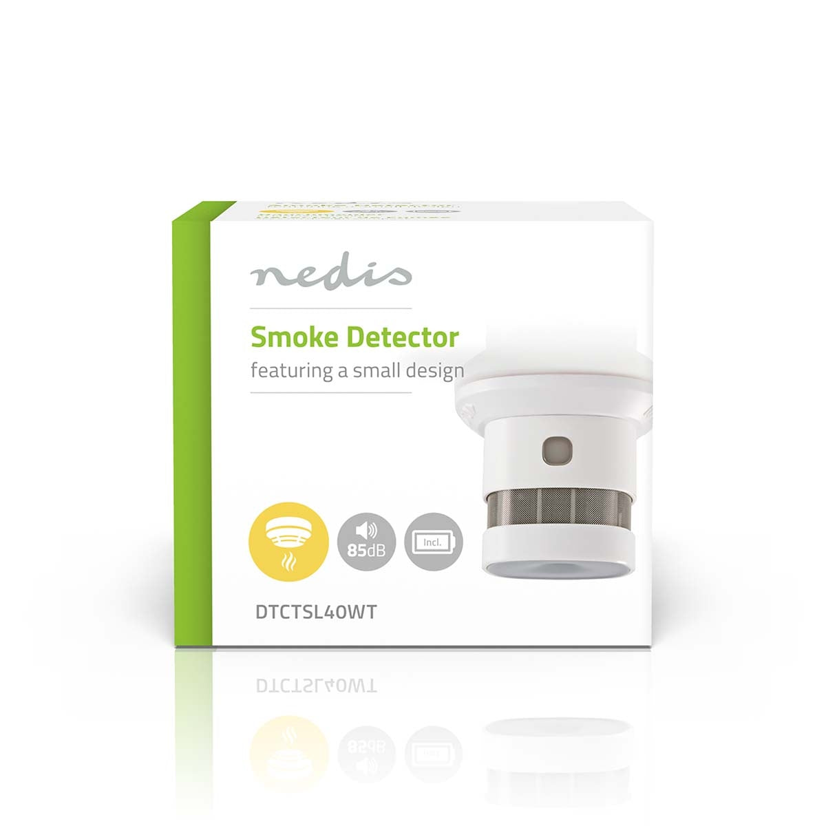 Smoke alarm | Battery powered | Battery life up to: 1 year | EN 14604 | With pause button | With test button | 85 dB| ABS | White