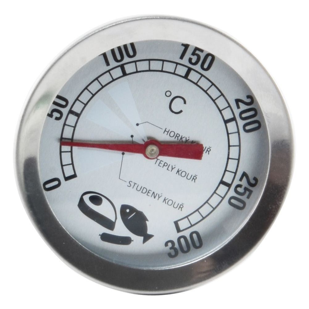 Smoke oven Thermometer: Mounted in Door, Measures 0-300°C