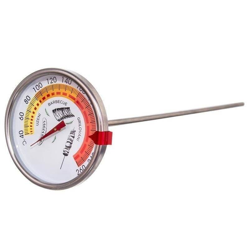Smoke oven thermometer for door mounting, 40°C-260°C temperature range