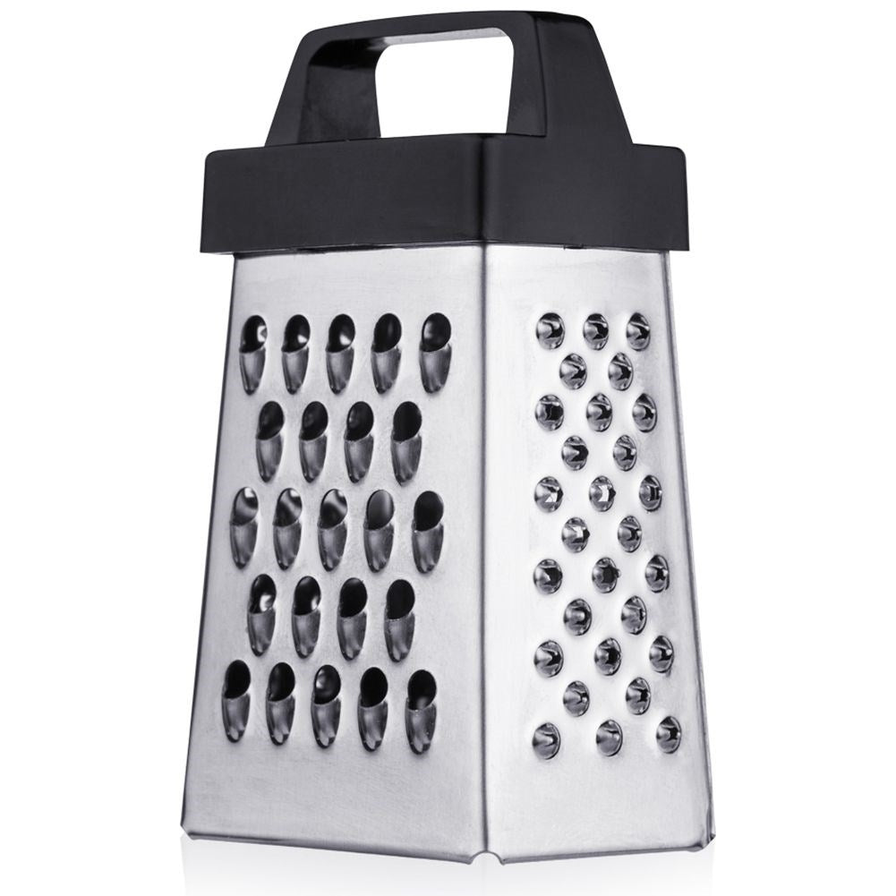 Smooth grater in stainless steel with 4 blades for garlic and spices