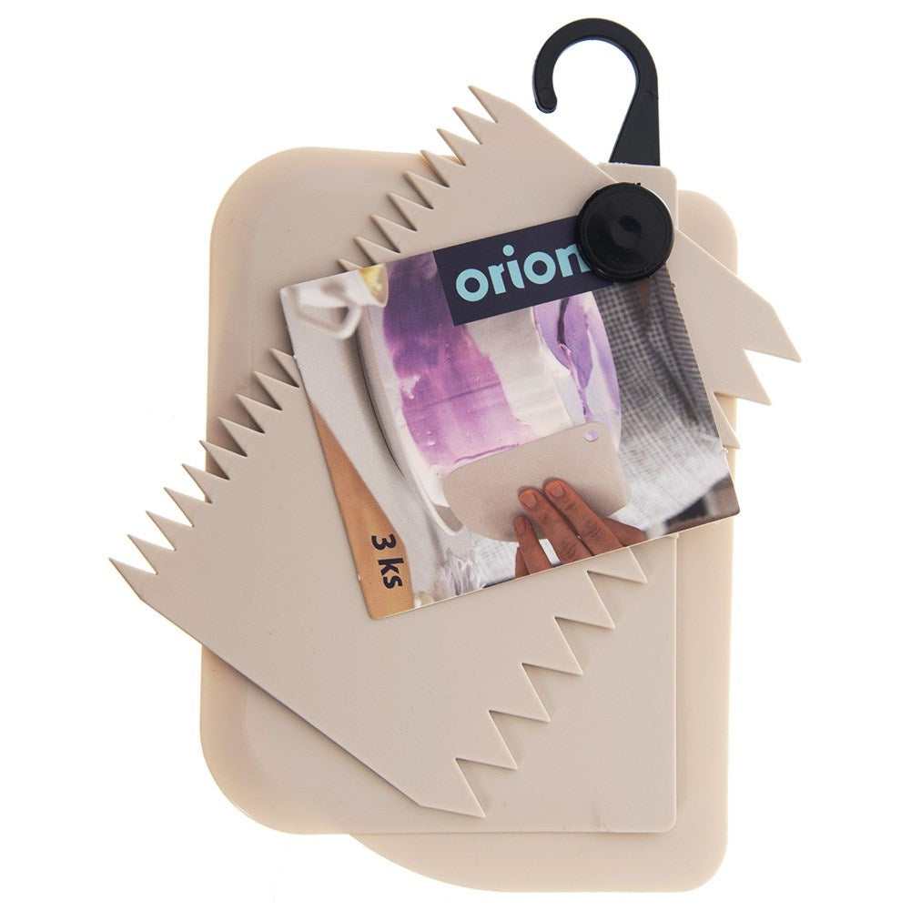 Smooth serrated confectionery spatula 3 pcs.