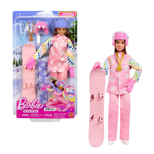 Snowboarder Doll with Color-Changing Snowboard & Gear