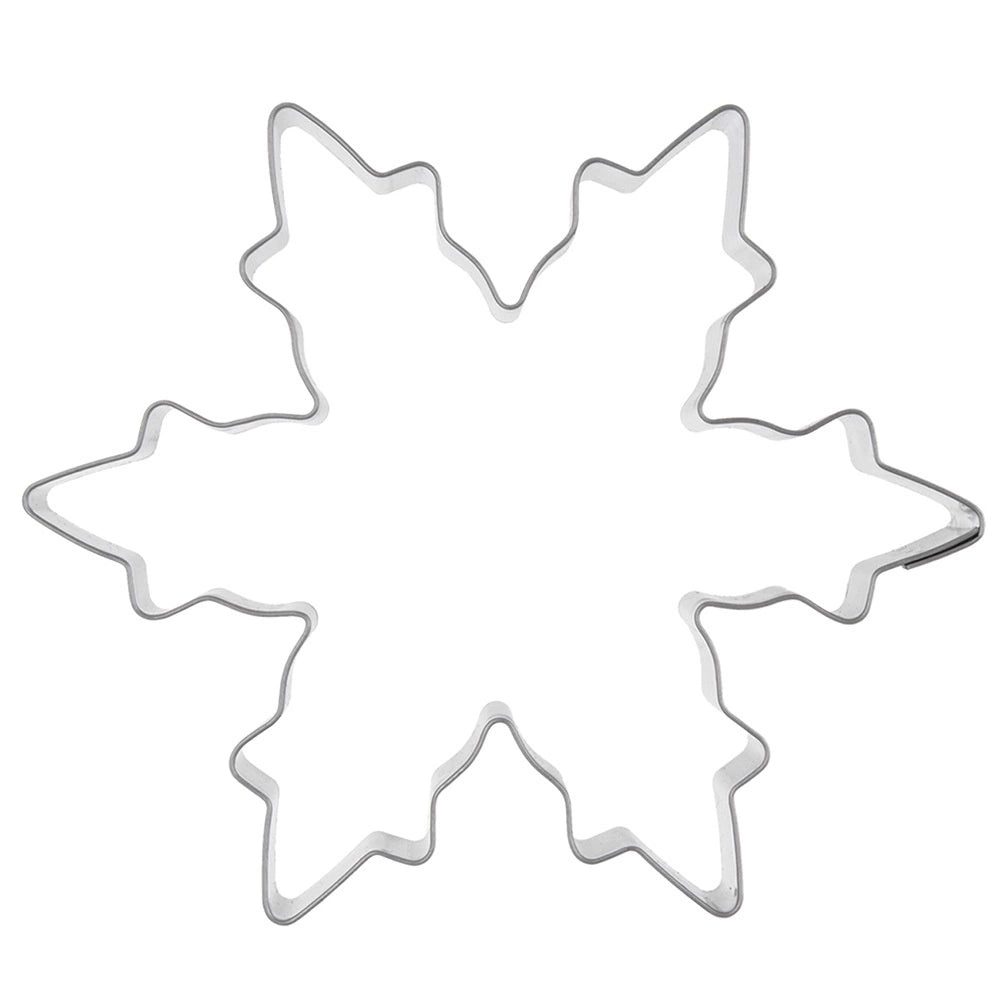 Snowflake Cookie Cutter, Stainless Steel, 10 cm