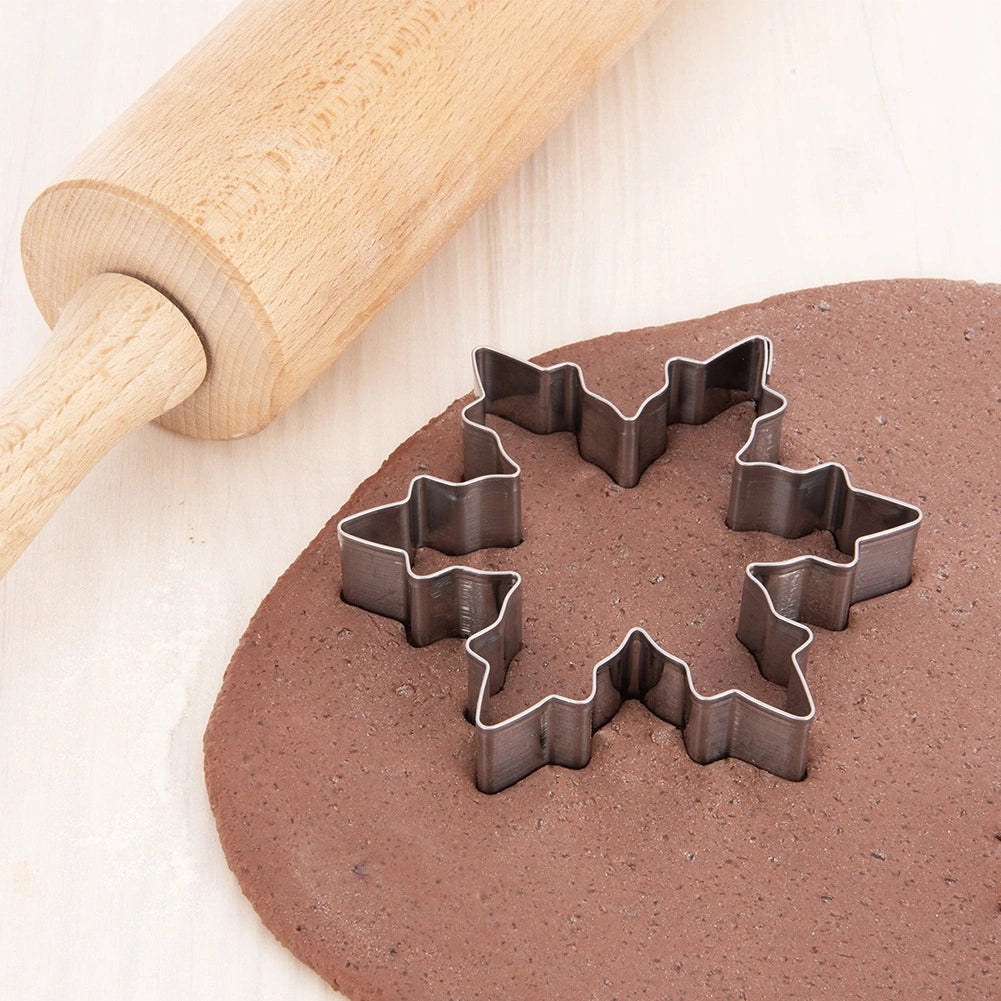 Snowflake Cookie Cutter, Stainless Steel, 10 cm