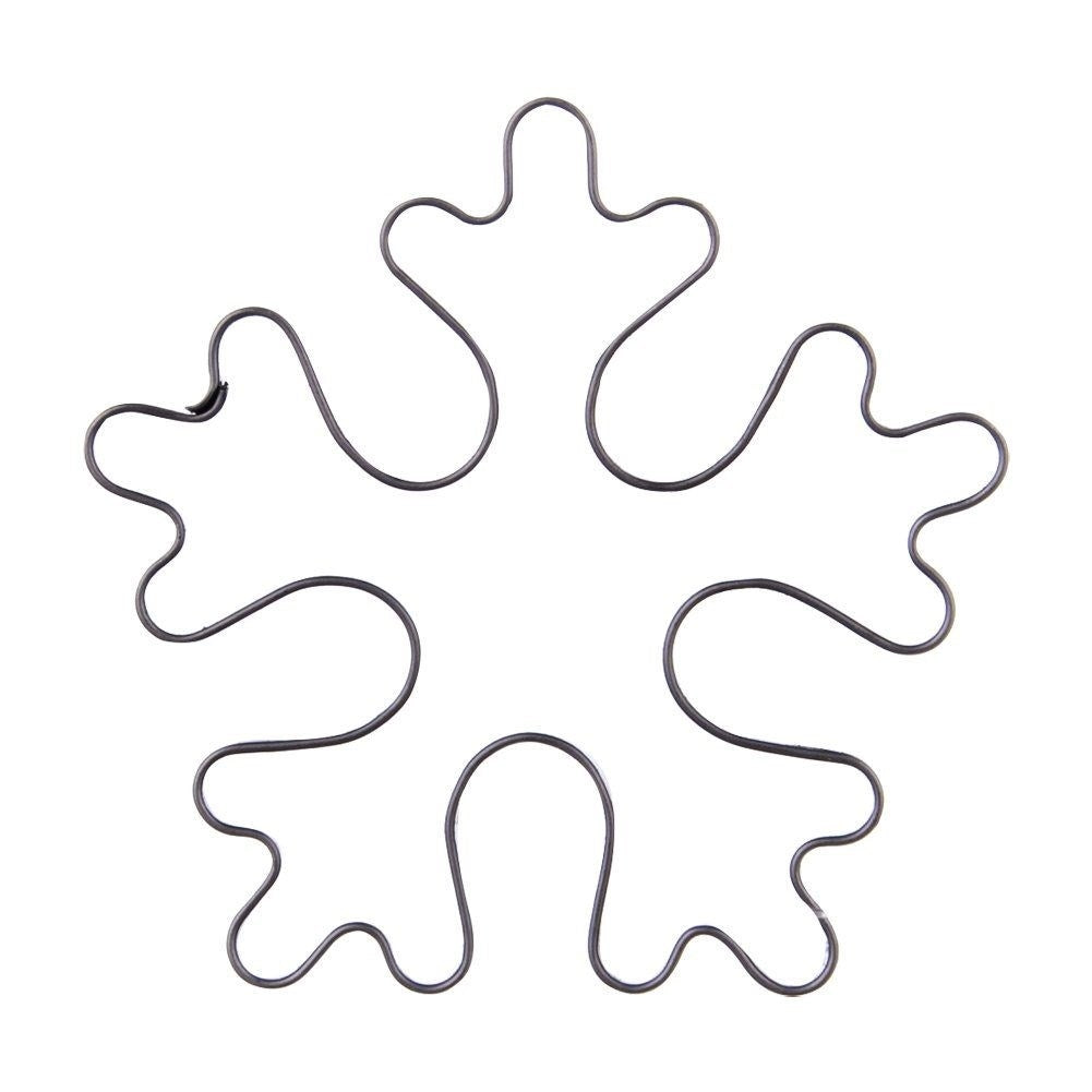 Snowflake mold in stainless steel for unique cookies and gingerbread cookies