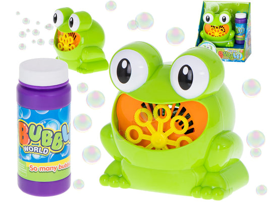 Soap bubble machine frog frog